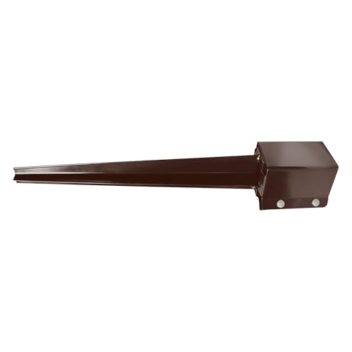 ARIFARO 4 Pcs 32 Inch 4"x4" Fence Post Anchor Ground Spike (Fit 3.5"x3.5") - color: Brown, size: 32 Inch