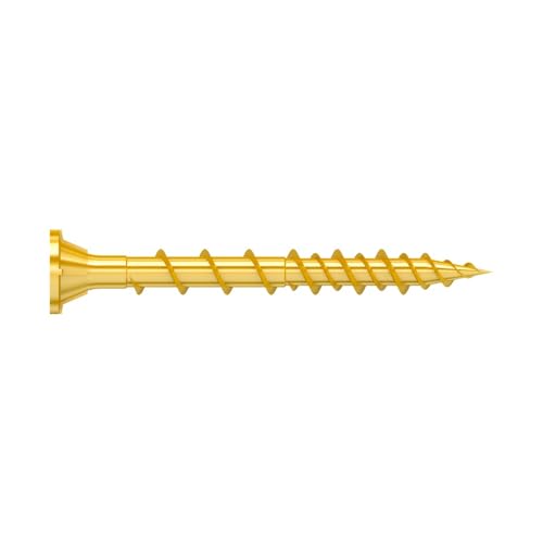 Simpson Strong-Tie WSV134S Strong-Drive WSV Subfloor Screw (Collated) - #9 x 1-3/4 in. 6-Lobe T-25 Drive Bit, Rimmede Flat Head with Nibs, Yellow-Zinc Coated (2000-Qty)