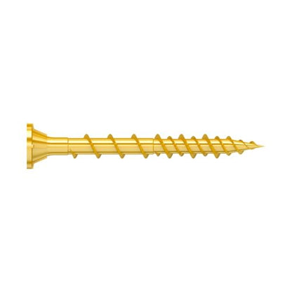 Simpson Strong-Tie WSV134S Strong-Drive WSV Subfloor Screw (Collated) - #9 x 1-3/4 in. 6-Lobe T-25 Drive Bit, Rimmede Flat Head with Nibs, Yellow-Zinc Coated (2000-Qty)