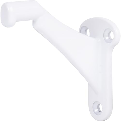 Heavy-Duty Handrail Bracket, White - color: White