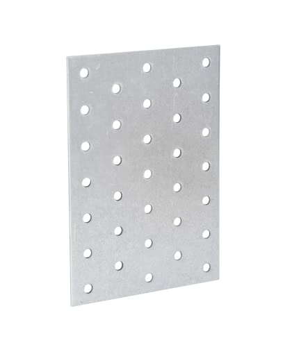 Alberts, Sendzimir-galvanised, 140 x 100 mm 353414 Perforated Plate - size: 140 x 100 mm