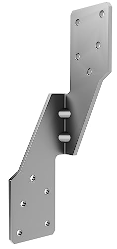Hurricane Straps H2.5A Right Tie Heavy Duty Galvanized Hurricane Tie 25ct Hurricane Straps Widely Applicable Rafter Ties can Realize Double Reinforcement or Fits for Left-Hander(25pcs) - size: 25 Pcs, style: Galvanized Right Hurricane Ties
