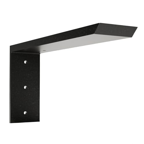 Solid Heavy Duty Aluminum L Bracket Countertop Support (14 Inch) 1 Count, Great for Kitchen Islands, Bathroom vanities, Hardware Included by Original Granite Bracket - size: 14 Inches, style: Aluminum