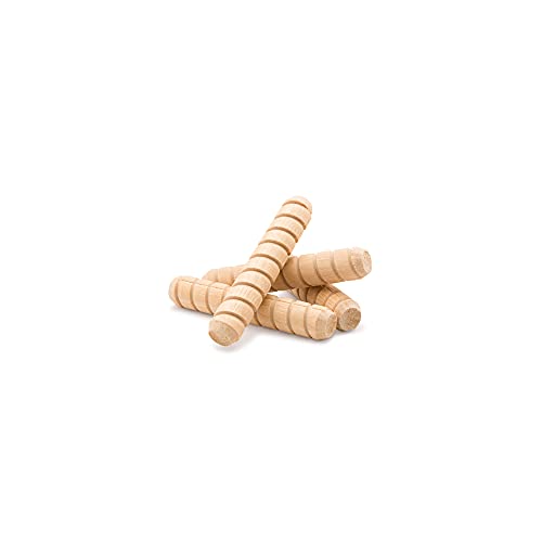 Wooden Dowel Pins 3/8 inch x 2 inch, Pack of 250 Spiral Dowel Joints for Woodworking, Furniture and Crafts, by Woodpeckers - size: 3/8 inch x 2 inch