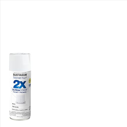 Rust-Oleum Painter's Touch 2X Ultra Cover Spray Paint, Semi-Gloss White - color: Semi-Gloss White, size: 12 Ounce (Pack of 2)