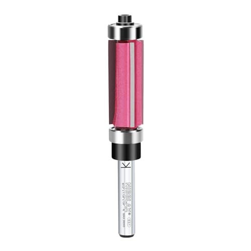 Top and Bottom Bearing Flush Trim Bit 1/4" Shank 1/2" Dia 1-1/4" Cut - size: 1/2"Dia x 1-1/4" x 1/4"Sh, style: Top & Bottom Bearing