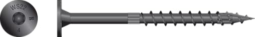 Simpson Strong-Tie SDWS22400 Strong-Drive SDWS Timber Screw (Interior) — 0.220 in. x 4 in. E-Coat (250-Qty)