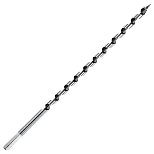 3/8 Inch x 12 Inch Long Ship Auger Drill Bit Set for Wood - size: 3/8"x12"