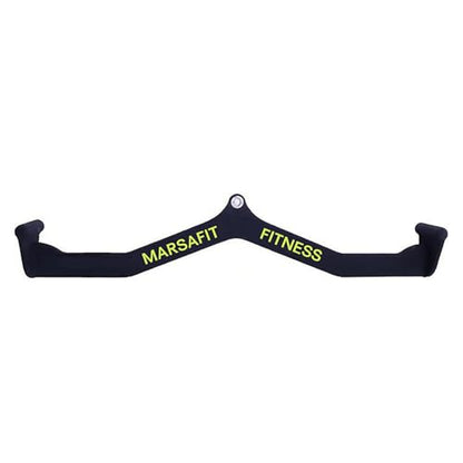 MARSAFIT Home Gym Fitness Rowing T-bar V-bar Pulley Cable Machine Attachment, Bicep Curl Tricep LAT pulldown Bar Back Strength Training Handle Grips LAT Pull Down Bar for Seat Row Workout - style: BTBAR 1905