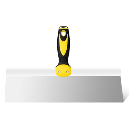 Mister Rui 14" Stainless Steel Taping Knife, Drywall Knife Soft Grip Handle