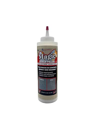Tan 1.4 LB Magic Crack Filler Bottle, Tan - Easy, No-Mess Crack Repair for Concrete, Masonry & Asphalt - Durable & Weather-Resistant