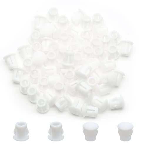Hole Plugs Plastic, 5mm/3/16, White, 30PCS - color: White, size: 5mm (0.19")