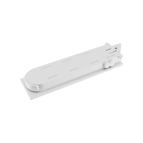 Brixwell Silver Line Snap-in Tilt Latch 85 Series Right Hand in White Finish, 2-3/8" Length, 11/16" Width, 7/16" Thickness, Plastic Component for Vinyl Sash Window Operation, Pack of 2 - size: 2, style: Right