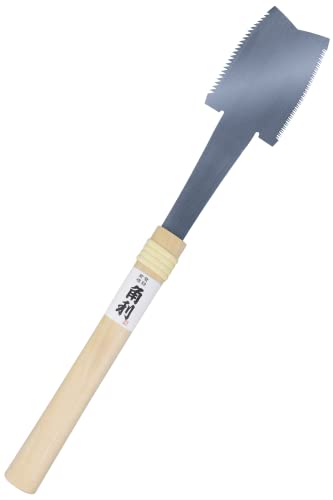 KAKURI Azebiki Japanese Pull Saw 3.5" Double-Edged Blade for Rip & Crosscut
