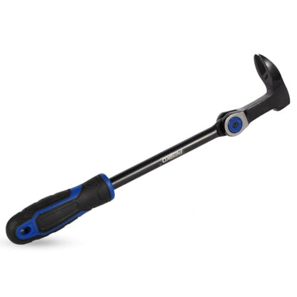 10" Nail Puller Pry Bar, Indexing Crowbar Multi-Angle Wrecking Bar - size: 10"