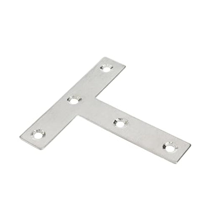 T Brackets 3.14" x 3.14" Stainless Steel Flat Repair Plate,10pcs - size: T Shape 80mm x 80mm 10pcs