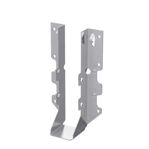 Simpson Strong-Tie LUS28-2SS Light Face-Mount Joist Hanger - 3-1/8 in. (W) x 7 in. (H) x 2 in. (B), Fits Double 2x8 Joists, 18 Gauge Stainless Steel, Hurricane Rafter Ties (Pack of 10)