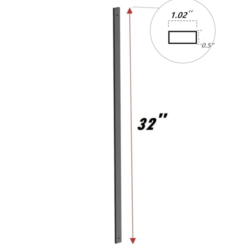 HZIU 25 Pack 32.25" Deck Balusters，Stainless Steel Deck Railing Kit - size: 32.25 Inch