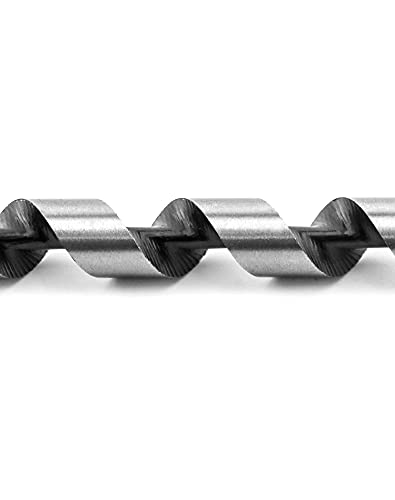 QWORK Auger Drill Bit for Wood, 1/2 Inch Diameter x 16 Inch Length, 3/8-Inch Hex Shank, Long Drill Bits (Pack of 2) - size: 1/2 x 16 inch (Pack of 2)