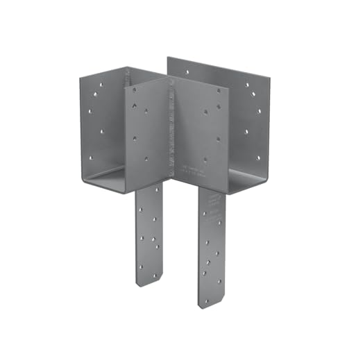 Simpson Strong-Tie ECCLLQ464SDS - ECCLLQ L-Shape End Column Cap for 4X Beams & 6X Post with SDS Screws, Skewed Left Framing Bracket for Structural Support in Home Improvement Projects