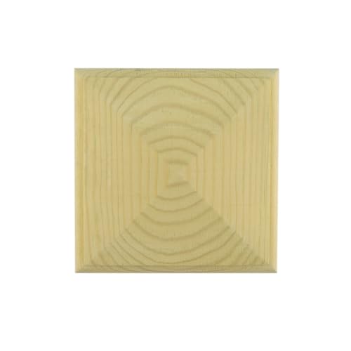 4 in. x 4 in. High Pyramid Pressure-Treated Pine Post Cap (12-Pack)