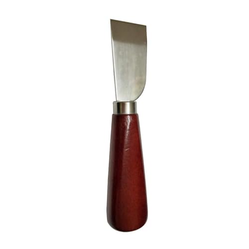 DUJISO Leather Working Knife with Wooden Handle - DIY Leathercraft Cutting