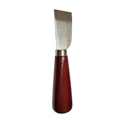 DUJISO Leather Working Knife with Wooden Handle - DIY Leathercraft Cutting