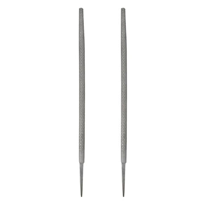 HARFINGTON 2pcs Wood Rasp File 12" Steel Round Cut File Rasp Multifunctional Hand Files for Woodworking Sharpening Wood Metal - size: 12 Inch, style: Round