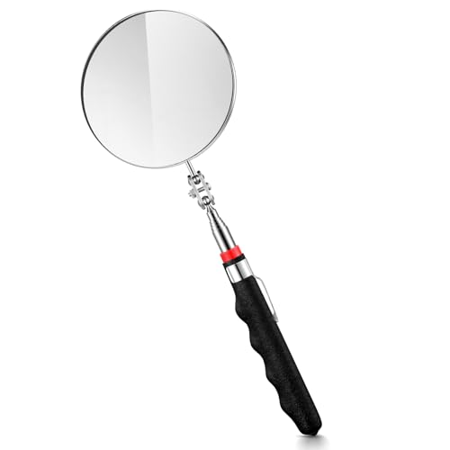 Copkim Telescoping Inspection Mirror for Mechanics,Black,85mm Round - color: Black, style: 85mm Round
