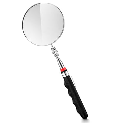 Copkim Telescoping Inspection Mirror for Mechanics,Black,85mm Round - color: Black, style: 85mm Round
