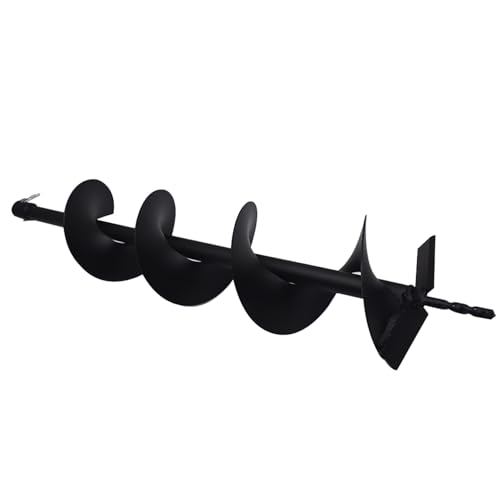 6-inch Auger Bit 3/4-inch Inside Diameter Gas Driven Auger Bit for Rear Fence Hole Digger - size: 6Inch