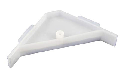 Berta (40 Pieces) 90 Degree Cabinet Triangle Bracket, Plastic White Corner Support Braces - size: 40