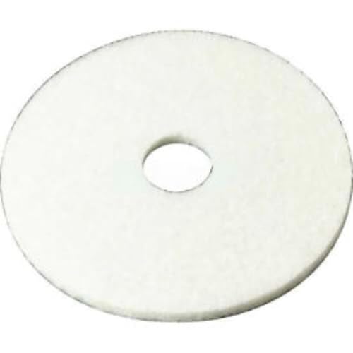 3M White Super Polish Floor Pad 4100, 21" - size: 21 inches