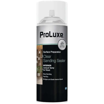 ProLuxe PLX015S/54 Sanding Sealer, Satin, Aerosol, Clear, 12 oz, Spray Bottle