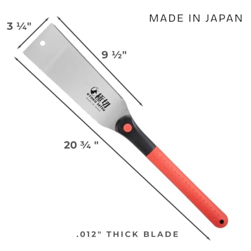 GreatNeck 75003 Japanese Pull Saw w/ 23-TPI SK5 9.5” Blade Made in Japan - style: Japanese Double-Edged Pull Cut Saw
