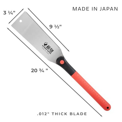 GreatNeck 75003 Japanese Pull Saw w/ 23-TPI SK5 9.5” Blade Made in Japan - style: Japanese Double-Edged Pull Cut Saw