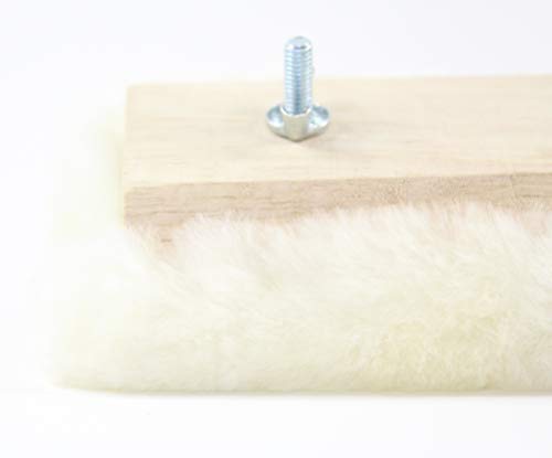 10" Lambskin Applicator (3 Pack) + Floor Scrapers (5 Pack) - Total 8pc Set