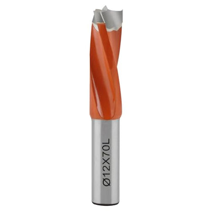 12mm Diameter Carbide 3 Flute Drills Brad Point Boring Bit, 12mm Dia × 70mm Long × 10mm Shank Left Hand - size: D 12mm (15/32"), style: Left Hand Rotation