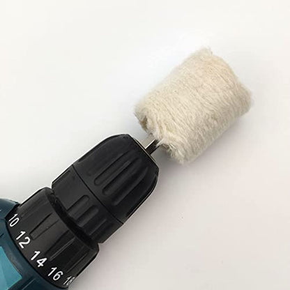 6 pcs Buffing Wheel for Drill,Buffing Pad Polishing Wheel Kits,Wheel Shaped Polishing Tool for Metal Aluminum,Stainless Steel,Chrome,Jewelry,Wood,Plastic,Ceramic,Glass,etc