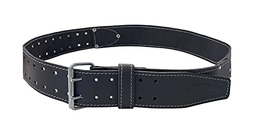 Mcguire-Nicholas 3/4"in Oil Tanned Leather Tool Work Belt For 29"-46" Waist - style: 29"-46" Leather Work Belt