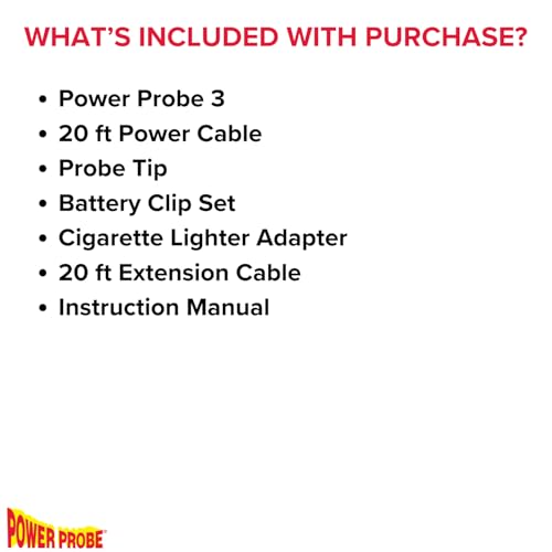 Power Probe 3 Circuit Tester Kit with Case & Accessories (PP319FIRE) - color: Fire - Limited Edition