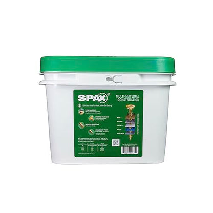 SPAX #10 x 1-1/2" Interior Flat Head Wood Screws Construction Framing Torx T-Star Plus (2500 EA) Bulk Pail Includes 4 Bits Countersunk Flush Finish - size: #10 x 1-1/2"