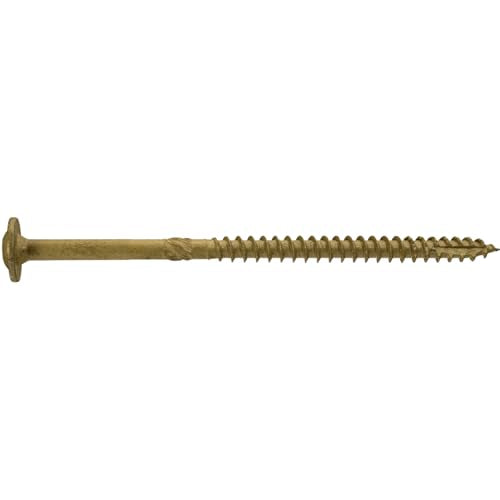 Jake Sales #15 x 5 Construction Lag Screw - Torx/Star Drive Heavy Duty Structural Lag Screw - ACQ Compatible - Modified Truss Washer Head. 1 x 100 Count Box - 100 Screws - color: BRONZE, size: 15x5"