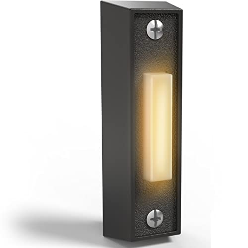 Newhouse Hardware BT4BL Doorbell Button, Black - color: Black, size: Lighted
