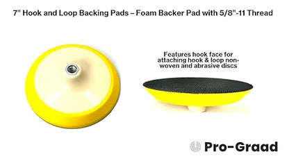 7" Premium Hook & Loop Backing Pad for Sanding & Polishing - style: 7"