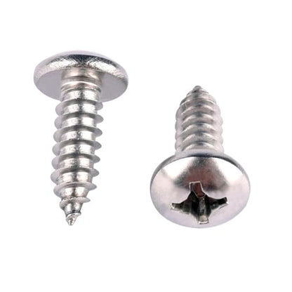 100Pcs #8 x 1/2" Phillips Pan Head Wood Screws 304 Stainless Steel 18-8 Self Tapping Screw - size: #8 x 1/2" (100pcs)