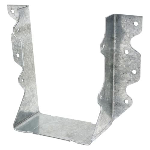 Simpson Strong-Tie U46 Face-Mount Joist Hanger - 3-9/16 in. (W) x 4-7/8 in. (H), for 4x6 Base, Load Rated, Durable Zinc Galvanized 16-Gauge Steel Construction