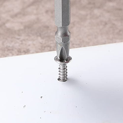 #10 x 1/2" Sheet Metal Screws 100Pcs 410 Stainless Steel Flat Head Tek Screws Fast Self Tapping Screws by SG TZH - size: #10 x 1/2"