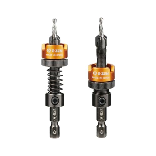 Depth Adjustable Countersink Drill Bit (3 x 8mm, 1/8" x 5/16") 1PCS - size: 3 x 8mm (1/8" x 5/16")