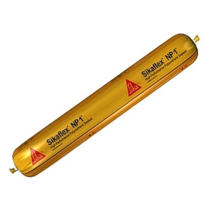Sika Sikaflex NP1 (FKA MasterSeal NP 1) Stone 20 oz Sausage Pack Polyurethane Construction Sealant Color-Matched for Stone Brick & Concrete Expansion & Control High-Movement Exterior Perimeter Joint - color: Stone